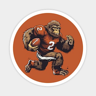 BigFoot American Football Player Magnet